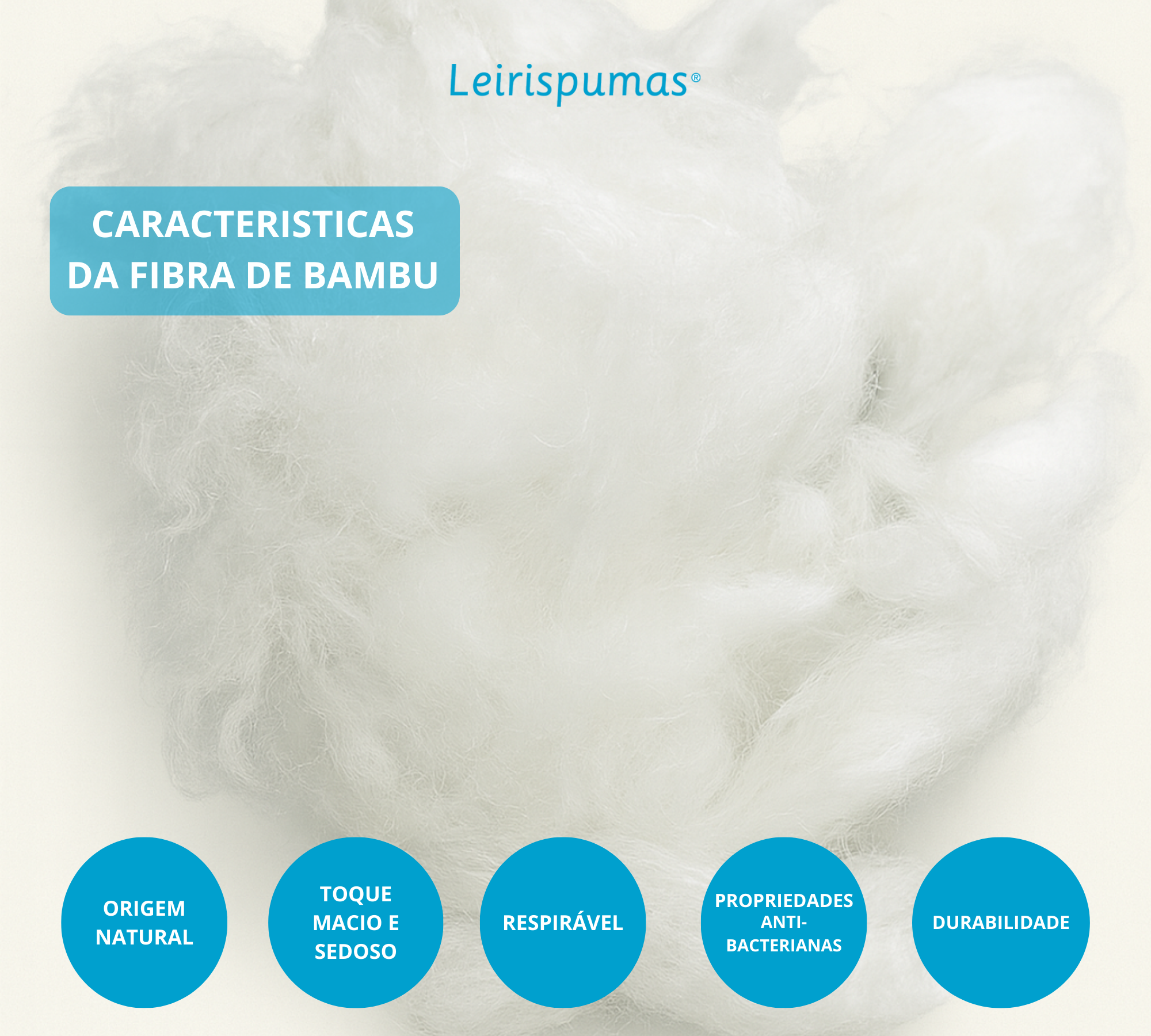 Almofada Bambu 100% Natural Leirispumas (Média / Baixa) - Image 3